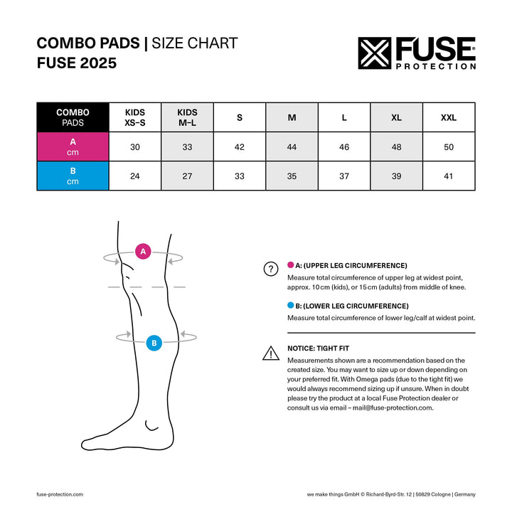 FUSE ECHO 100 KNEE PAD COMBO