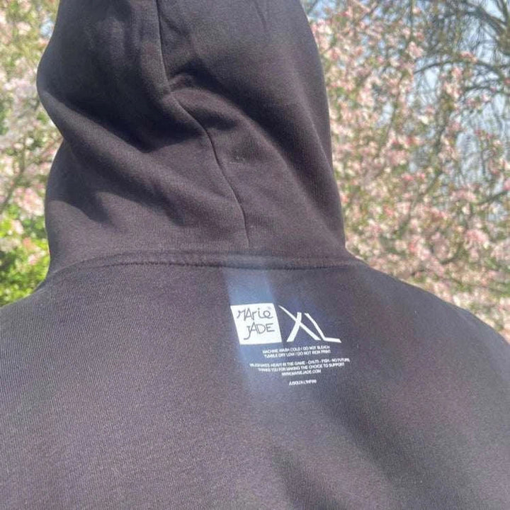 People's Store MARIE JADE  X BUDDY MFG  PATCH HOODED SWEATER