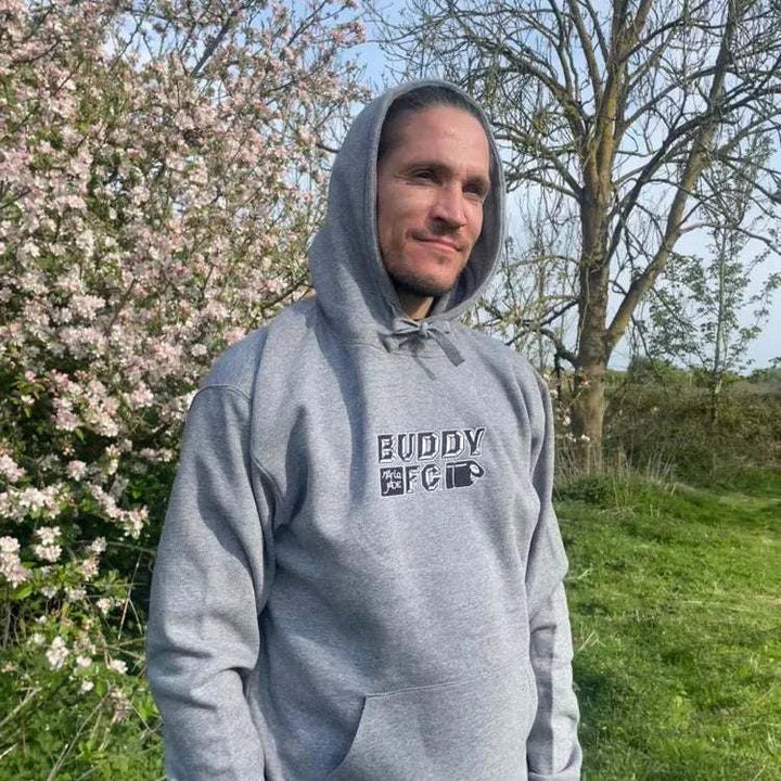 People's Store MARIE JADE  X BUDDY MFG  PATCH HOODED SWEATER