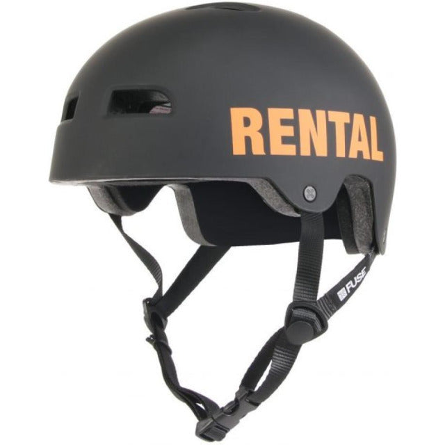 FUSE ALPHA RENTAL HELMET MATT BLACK/ORANGE