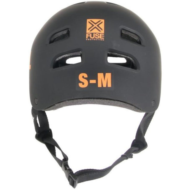 FUSE ALPHA RENTAL HELMET MATT BLACK/ORANGE