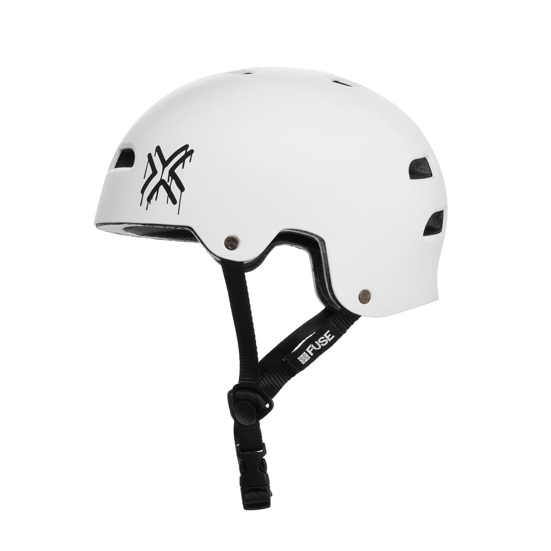 FUSE ALPHA HELMET MATT WHITE / MOBMARK