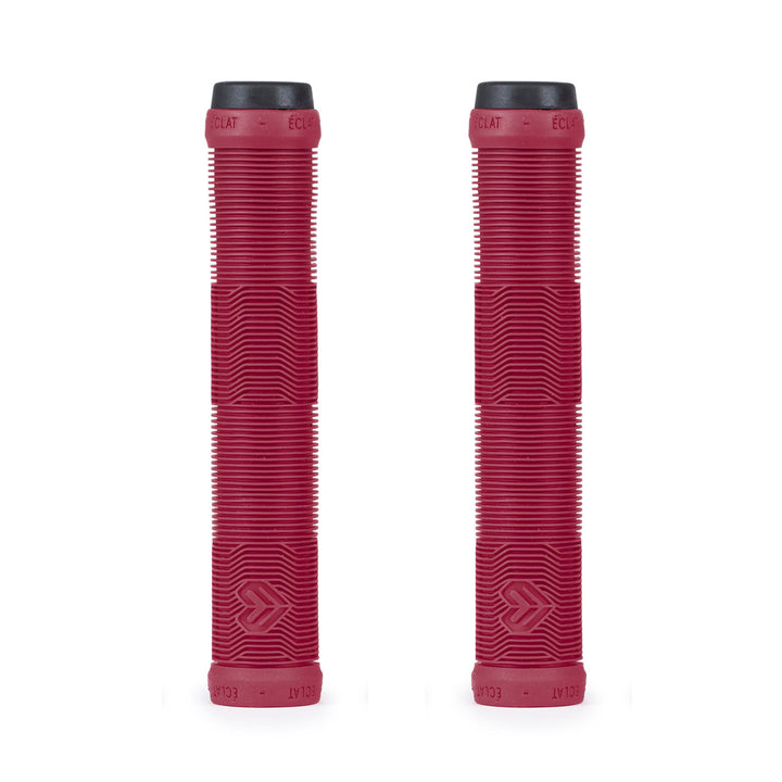 ÉCLAT PULSAR GRIP in red, flangeless mushroom style, made with super soft rubber by ODI.