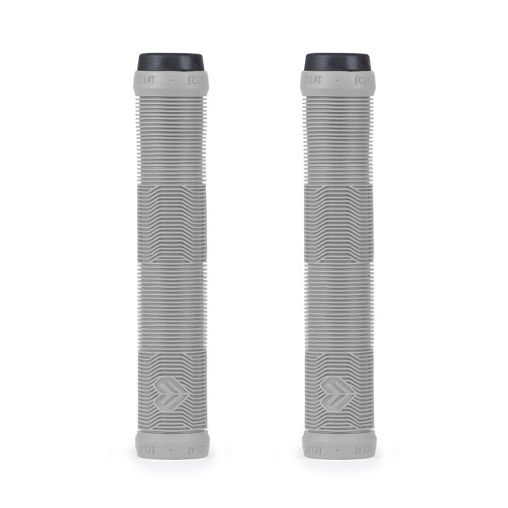 ÉCLAT PULSAR GRIP, soft rubber grip, 165mm, grey, flangeless mushroom style, USA-made by ODI.