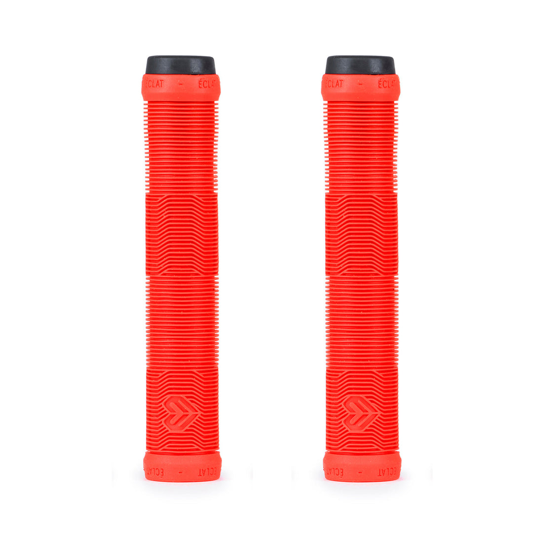 ÉCLAT PULSAR GRIP in neon red color with flangeless mushroom design and super soft rubber compound.
