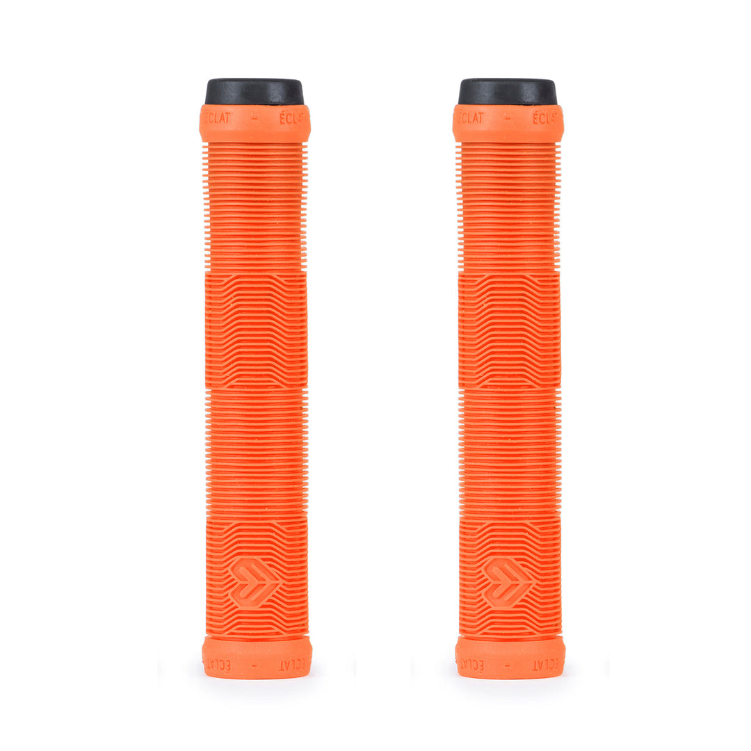 ÉCLAT PULSAR GRIP, orange flangeless mushroom style, super soft rubber, 165mm, long-lasting.