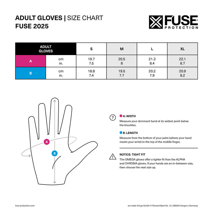FUSE CHROMA GLOVE - K/O - BLACK