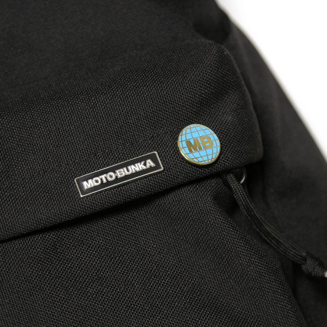 MOTO-BUNKA EARTH LOGO PIN BADGE