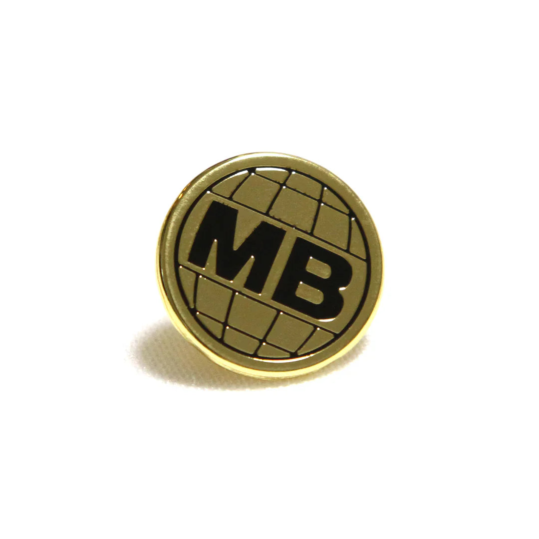MOTO-BUNKA GLOBE LOGO PIN BADGE