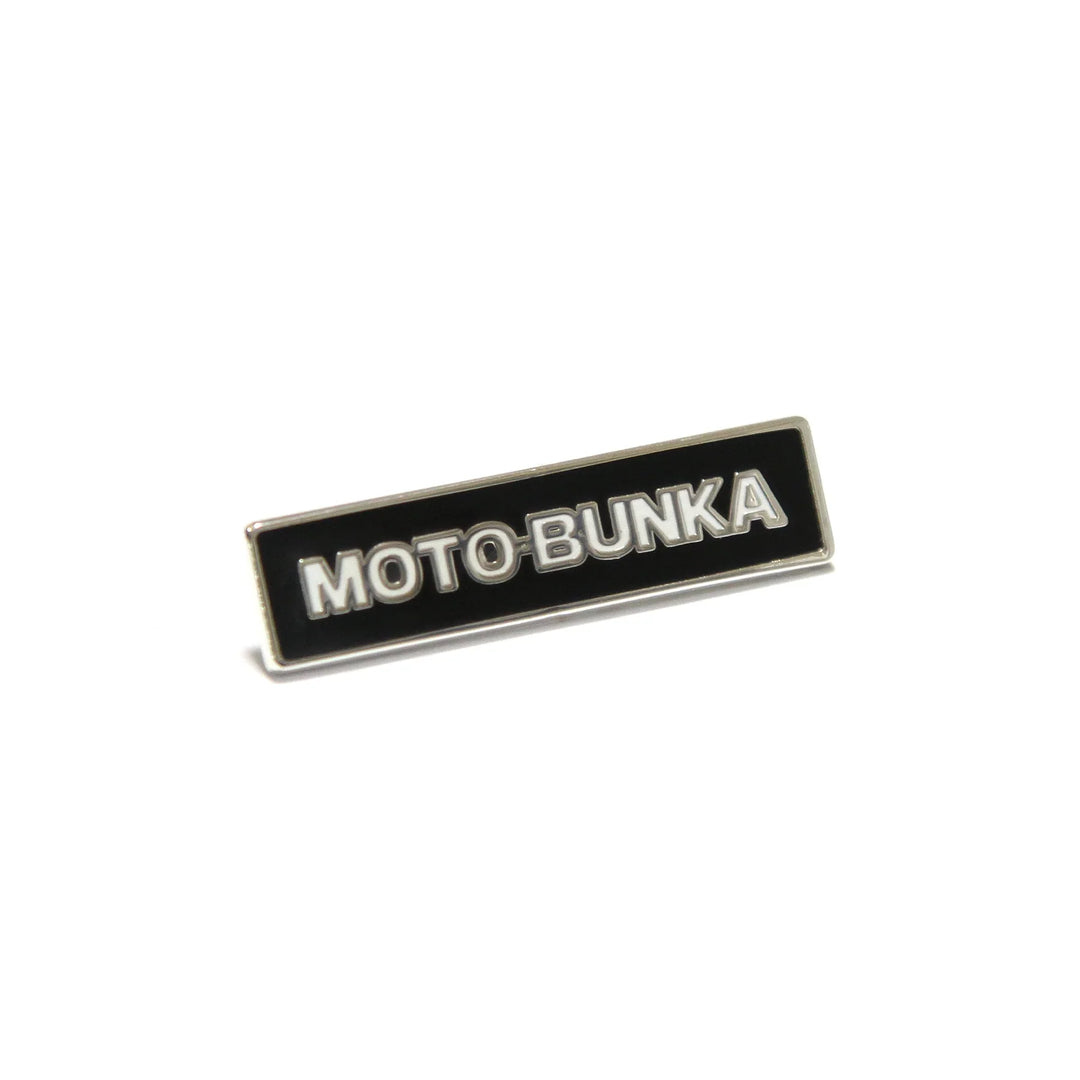 MOTO-BUNKA TEXT LOGO PIN BADGE