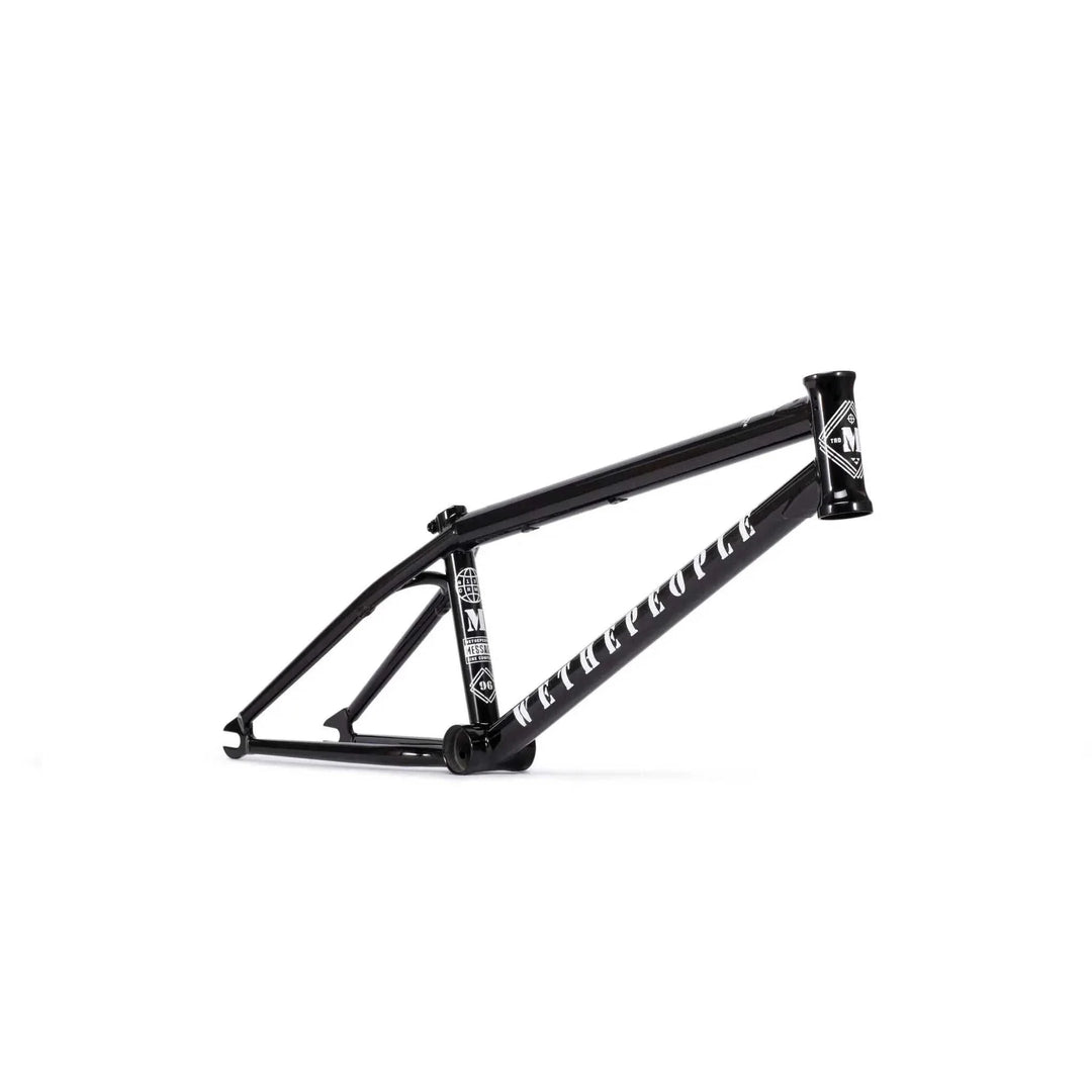 WETHEPEOPLE MESSAGE FRAME black lightweight BMX bike frame with technical park geometry and lifetime guarantee