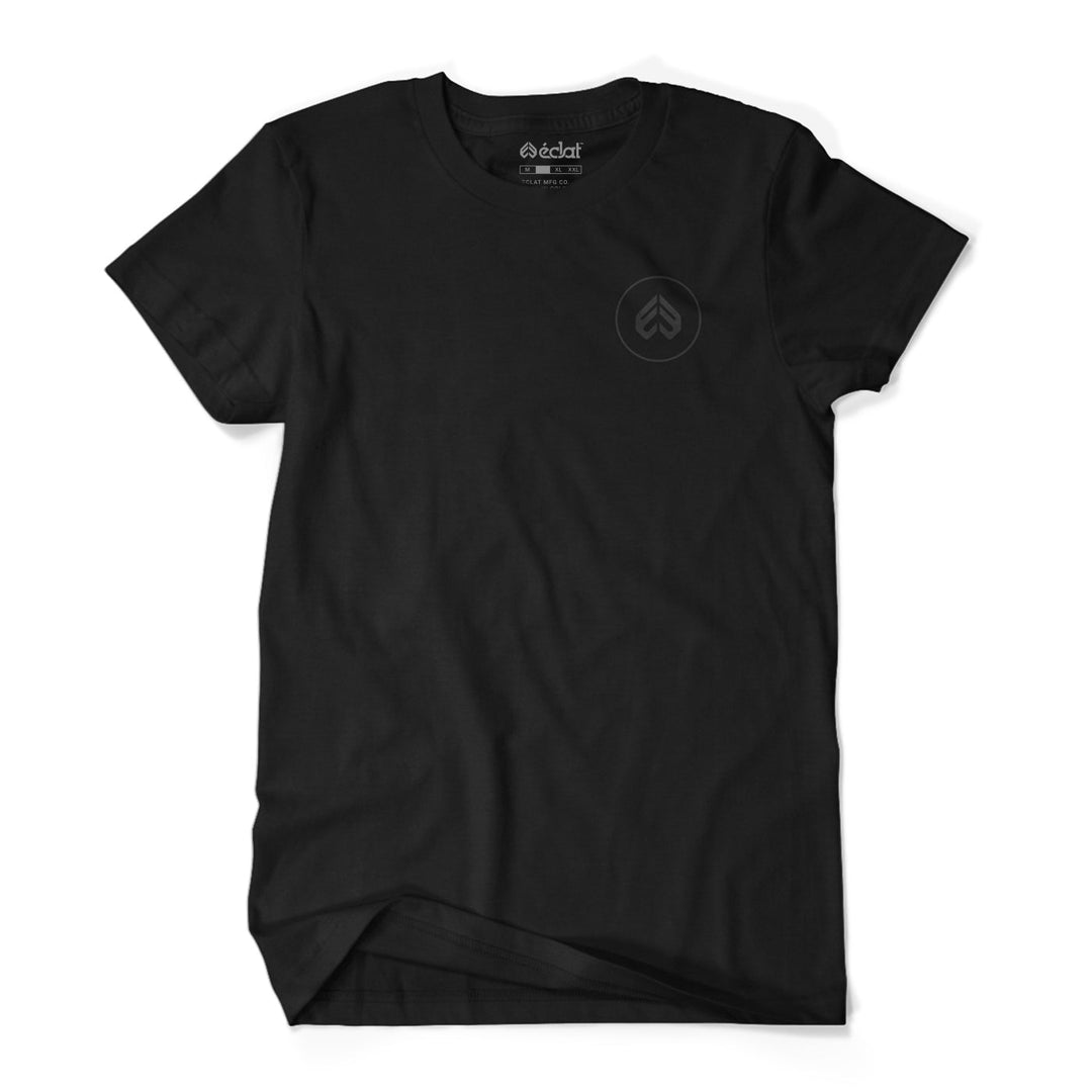 Mini Icon Embroidery T-Shirt (Black)