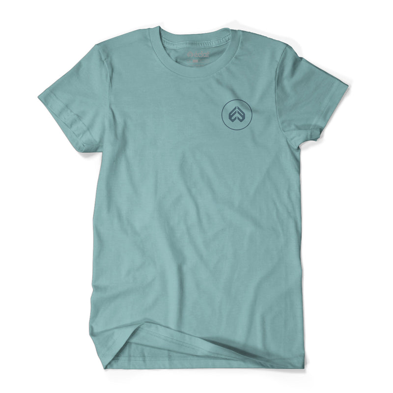 Mini Icon Embroidery T-Shirt (Sea Blue)