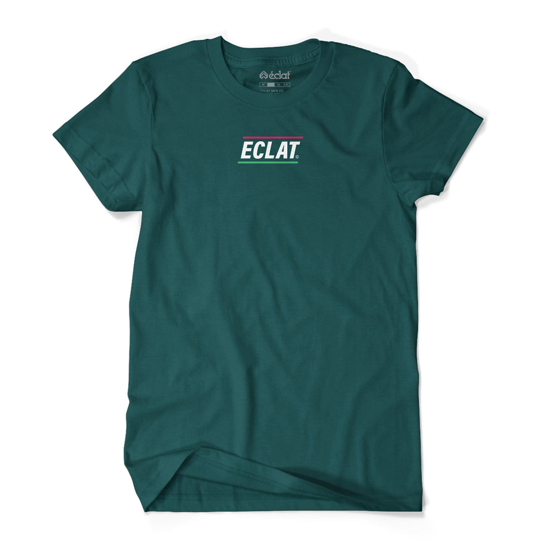 éclat Pizza Place Embroidery T-Shirt (Green)
